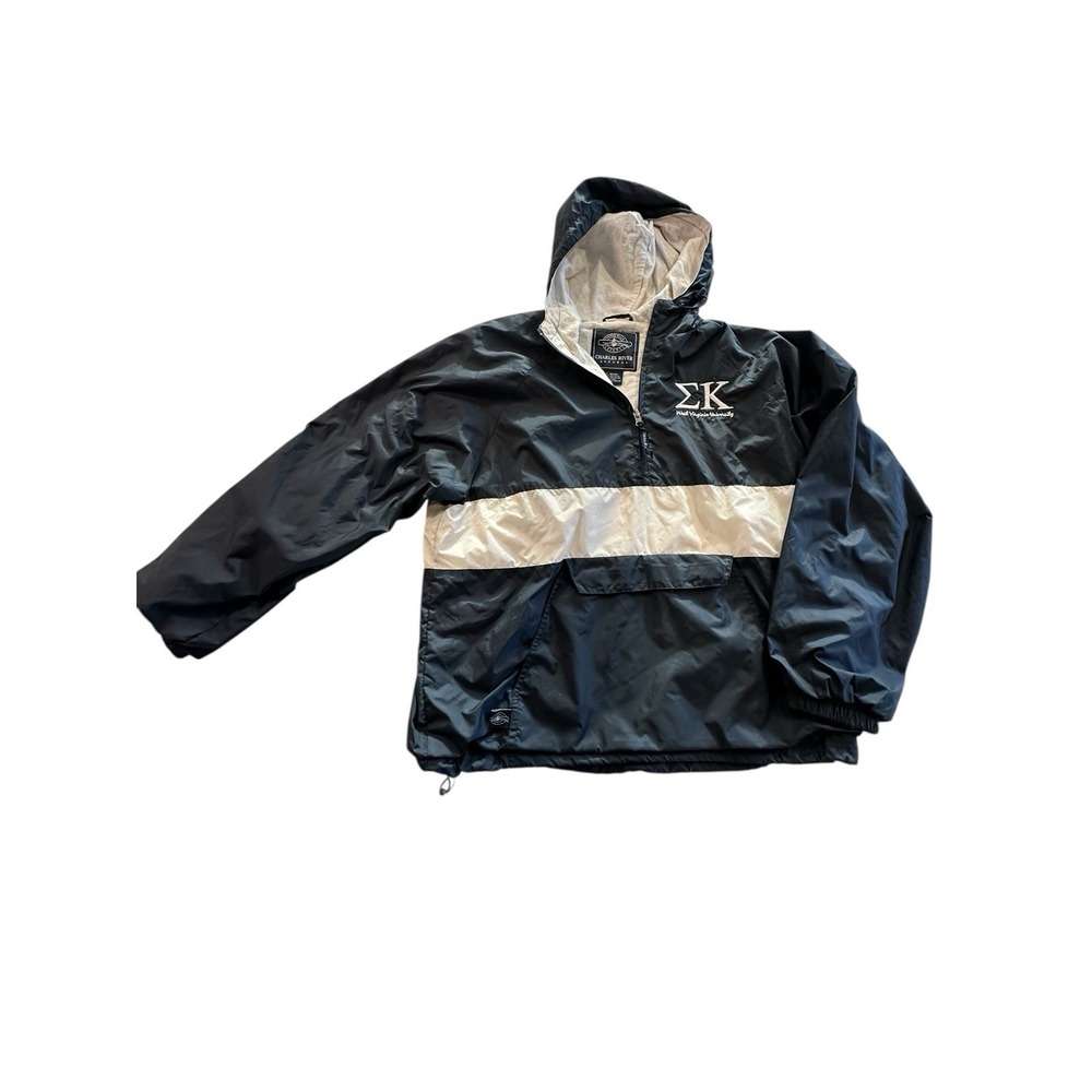 Charles River Jacket Womens M Sigma Kappa University Of W. Virginia Hooded EUC